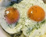 目玉焼き＆ハーブバターライス作り方3写真