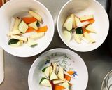 根菜茄子簡単きな粉甘辛味温野菜サラダ作り方4写真