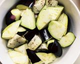根菜茄子簡単きな粉甘辛味温野菜サラダ作り方7写真