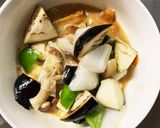 根菜茄子簡単きな粉甘辛味温野菜サラダ作り方13写真