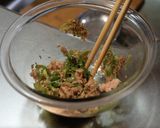 ネギの青い部分とシーチキンのポン酢和え作り方3写真