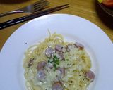 チーズ風味のクリームパスタ作り方7写真