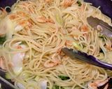 桜海老とセロリの和風パスタ作り方6写真