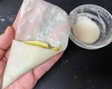 秘伝豆と明太子の三角春巻き作り方3写真