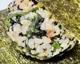 玄米おにぎり✨みょうが！ごま！海苔包み！作り方7写真