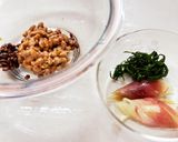 栄養満点!納豆で冷製パスタ作り方1写真