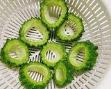 とろ～りチーズの♪ゴーヤのひき肉詰め作り方1写真