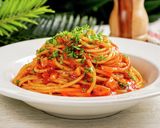 煮込み不要でプロの味！トマトソースパスタ作り方17写真