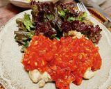 ✿鶏のトマトガーリックソース✿作り方5写真