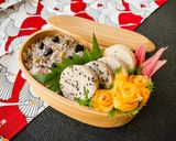 64℃ 2種のつくね弁当：簡単、やわらか作り方26写真