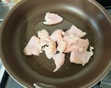 m鶏となすとキノコのオイル炒め作り方4写真