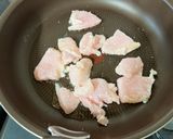 m鶏となすとキノコのオイル炒め作り方5写真