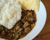ナスと万願寺唐辛子のキーマカレー作り方8写真