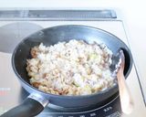 皆大好き!な【豚ネギ卵の白だし炒飯】作り方4写真
