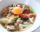 【簡単】旨辛トマト味噌うどん作り方5写真
