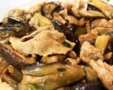 【残り物】麻婆豆腐←豚肉ナス炒め★辛さ1作り方1写真