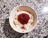ごはんでピザ作り方1写真