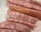 ソーセージとチーズの餃子の皮巻き焼き作り方2写真
