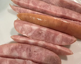ソーセージとチーズの餃子の皮巻き焼き作り方2写真