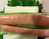 ソーセージとチーズの餃子の皮巻き焼き作り方4写真