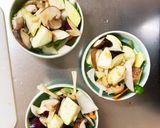 簡単きな粉味噌生姜味豚こま大根青椒肉絲風作り方11写真