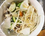 肉無チクワ簡単きな粉味噌ミルク味野菜炒め作り方12写真
