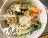 チクワ簡単シーフードラーメン味野菜炒め作り方12写真