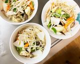 肉無チクワ簡単きな粉味噌ミルク味野菜炒め作り方13写真