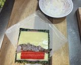 ビアソーセージとエビとカニカマの春巻き作り方7写真