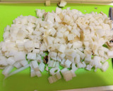 鶏挽肉と蓮根の和風オムライス作り方1写真