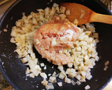 鶏挽肉と蓮根の和風オムライス作り方4写真