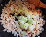 鶏挽肉と蓮根の和風オムライス作り方5写真