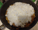 鶏挽肉と蓮根の和風オムライス作り方8写真