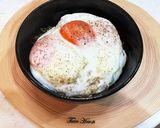 悪魔飯　昆布ちりめん濃厚卵白の目玉焼き丼作り方7写真