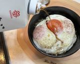 悪魔飯　昆布ちりめん濃厚卵白の目玉焼き丼作り方8写真