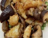 冷凍イカ揚げと椎茸の甘辛和え作り方5写真