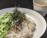 とろっとシャキッと！梅だしとろろそうめん作り方4写真