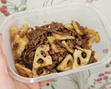 【九州の味】れんこんのそぼろ炒め作り方7写真
