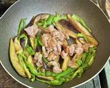 茄子と豚バラ肉のオイスターソース炒め作り方6写真