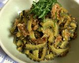 ゴーヤ＆とろろ乗せあったかお蕎麦♪作り方5写真