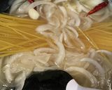 青さと玉ねぎのパスタアンチョビはおまけに作り方3写真