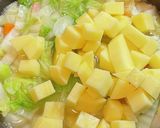 白菜たっぷり✩.*˚ミルクスープ作り方7写真