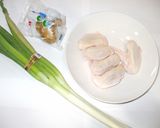 手羽先生姜ネギスープ♪冷え性頭痛簡単薬膳作り方1写真