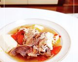 ちょいピリ☆トマトと牛肉の洋風スープ作り方10写真
