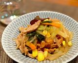 【簡単】かりかりエノキの餡かけ焼きそば風作り方9写真
