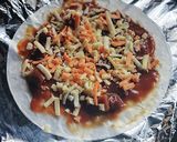 ライスペーパーで簡単！カレーチーズピサ作り方4写真