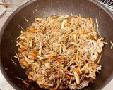 牛ごぼうとキノコの炊き込みご飯作り方3写真