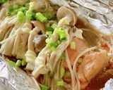 きのこたっぷり！鮭のホイル焼き作り方8写真