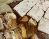 豆腐と鶏肉の煮付け作り方1写真