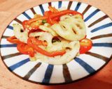 蓮根パプリカのピリ辛味噌オイスター炒め作り方7写真